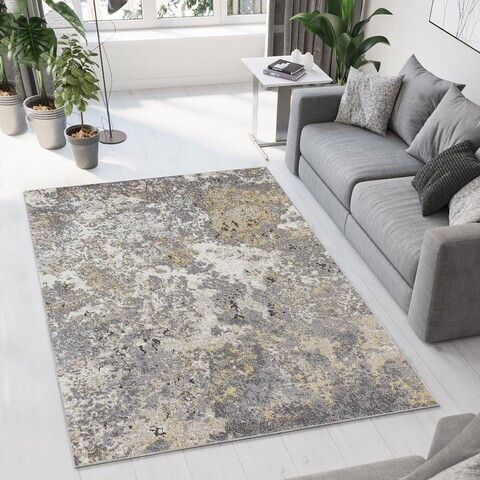 Covor, Woopamuk220, 80x150 cm, Bumbac/Poliester, Gri