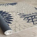 Covor, Woopamuk262, 80x150 cm, Bumbac/Poliester, Albastru navy