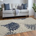 Covor, Woopamuk262, 80x300 cm, Bumbac/Poliester, Albastru navy