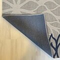 Covor, Woopamuk262, 80x300 cm, Bumbac/Poliester, Albastru navy