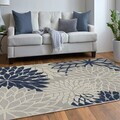 Covor, Woopamuk264, 160x230 cm, Bumbac/Poliester, Albastru navy