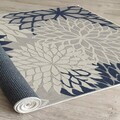 Covor, Woopamuk264, 160x230 cm, Bumbac/Poliester, Albastru navy