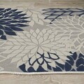 Covor, Woopamuk264, 160x230 cm, Bumbac/Poliester, Albastru navy