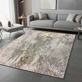 Covor, Woopamuk271, 80x150 cm, Bumbac/Poliester, Gri