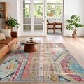 Covor, Woopamuk276, 120x180 cm, Bumbac/Poliester, Multicolor