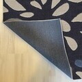 Covor, Woopamuk282, 100x200 cm, Bumbac/Poliester, Albastru navy