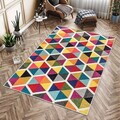 Covor, Woopamuk287, 80x120 cm, Bumbac/Poliester, Multicolor