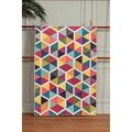 Covor, Woopamuk287, 80x120 cm, Bumbac/Poliester, Multicolor