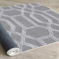 Covor, Woopamuk390, 80x150 cm, Bumbac/Poliester, Gri