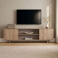 Comoda TV, Hanah Home, Mirel, 180x52x34 cm, PAL, Stejar