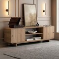 Comoda TV, Hanah Home, Mirel, 180x52x34 cm, PAL, Stejar