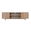 Comoda TV, Hanah Home, Mirel, 180x52x34 cm, PAL, Stejar