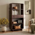 Corp biblioteca, Hanah Home, Senza, 78x153x34 cm, PAL, Maro