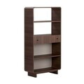 Corp biblioteca, Hanah Home, Senza, 78x153x34 cm, PAL, Maro