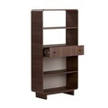 Corp biblioteca, Hanah Home, Senza, 78x153x34 cm, PAL, Maro