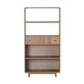 Corp biblioteca, Hanah Home, Senza, 78x153x34 cm, PAL, Stejar