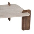 Masuta de cafea, Hanah Home, Marais, 90x35x90 cm, PAL, Travertin / Nuc
