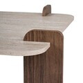 Masuta de cafea, Hanah Home, Marais, 90x35x90 cm, PAL, Travertin / Nuc