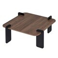 Masuta de cafea, Hanah Home, Marais, 90x35x90 cm, PAL, Nuc / Lemn negru