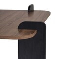 Masuta de cafea, Hanah Home, Marais, 90x35x90 cm, PAL, Nuc / Lemn negru