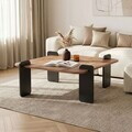 Masuta de cafea, Hanah Home, Marais, 90x35x90 cm, PAL, Pin Atlantic / Antracit