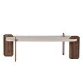 Masuta de cafea, Hanah Home, Renard, 120x35x60 cm, PAL, Travertin / Nuc