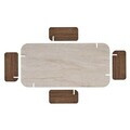 Masuta de cafea, Hanah Home, Renard, 120x35x60 cm, PAL, Travertin / Nuc