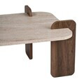 Masuta de cafea, Hanah Home, Renard, 120x35x60 cm, PAL, Travertin / Nuc