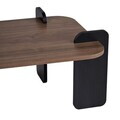 Masuta de cafea, Hanah Home, Renard, 120x35x60 cm, PAL, Nuc / Lemn negru