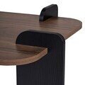 Masuta de cafea, Hanah Home, Renard, 120x35x60 cm, PAL, Nuc / Lemn negru