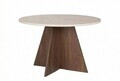 Masa, Hanah Home, Virella, 120x75x120 cm, PAL, Travertin / Nuc Venezia