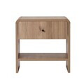 Noptiera, Hanah Home, Parila, 45x45x40 cm, PAL, Stejar Sepet