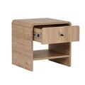 Noptiera, Hanah Home, Parila, 45x45x40 cm, PAL, Stejar Sepet