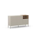 Consola, Hanah Home, Cailin 140, 140x80x41.8 cm, PAL, Santstone / Stejar Sepet