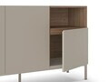 Consola, Hanah Home, Cailin 140, 140x80x41.8 cm, PAL, Santstone / Stejar Sepet