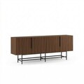 Consola, Hanah Home, Eldia, 200x77.9x40 cm, PAL, Nuc Milano / Negru