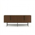 Consola, Hanah Home, Eldia, 200x77.9x40 cm, PAL, Nuc Milano / Negru