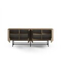 Consola, Hanah Home, Eldia, 200x77.9x40 cm, PAL, Nuc Milano / Negru