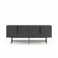 Consola, Hanah Home, Eldia, 200x77.9x40 cm, PAL, Antracit / Negru