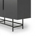 Consola, Hanah Home, Eldia, 200x77.9x40 cm, PAL, Antracit / Negru