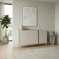 Consola, Hanah Home, Lucile, 150x82.9x40.5 cm, PAL, Santstone / Stejar Sepet
