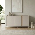 Consola, Hanah Home, Lucile, 150x82.9x40.5 cm, PAL, Santstone / Stejar Sepet