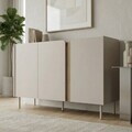 Consola, Hanah Home, Lucile, 150x82.9x40.5 cm, PAL, Santstone / Stejar Sepet