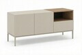 Comoda TV, Hanah Home, Cailin 140, 140x55x41.8 cm, PAL, Santstone / Stejar Sepet