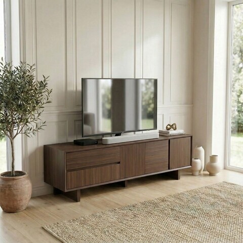 Comoda TV, Hanah Home, Carpi, 180x55x45 cm, PAL, Nuc Milano