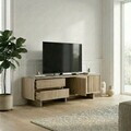 Comoda TV, Hanah Home, Carpi, 180x55x45 cm, PAL, Maro