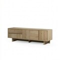 Comoda TV, Hanah Home, Carpi, 180x55x45 cm, PAL, Maro