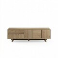 Comoda TV, Hanah Home, Carpi, 180x55x45 cm, PAL, Maro