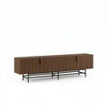 Comoda TV, Hanah Home, Eldia, 200x55x35 cm, PAL, Nuc Milano / Negru