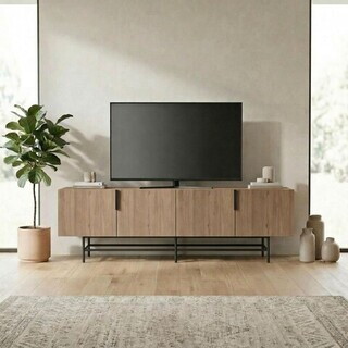 200x55x35 cm, Stejar Sepet;Negru
